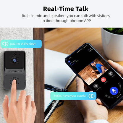 Elevate Your Home Security with the Ultimate Smart Wireless WiFi Video Doorbell - Experience Peace of Mind!