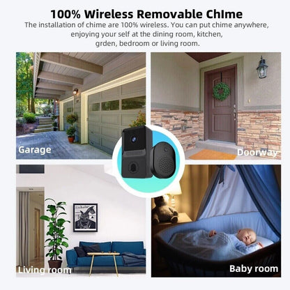 Elevate Your Home Security with the Ultimate Smart Wireless WiFi Video Doorbell - Experience Peace of Mind!