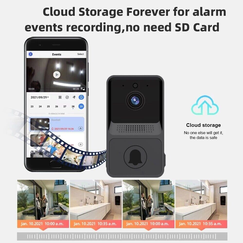 Elevate Your Home Security with the Ultimate Smart Wireless WiFi Video Doorbell - Experience Peace of Mind!