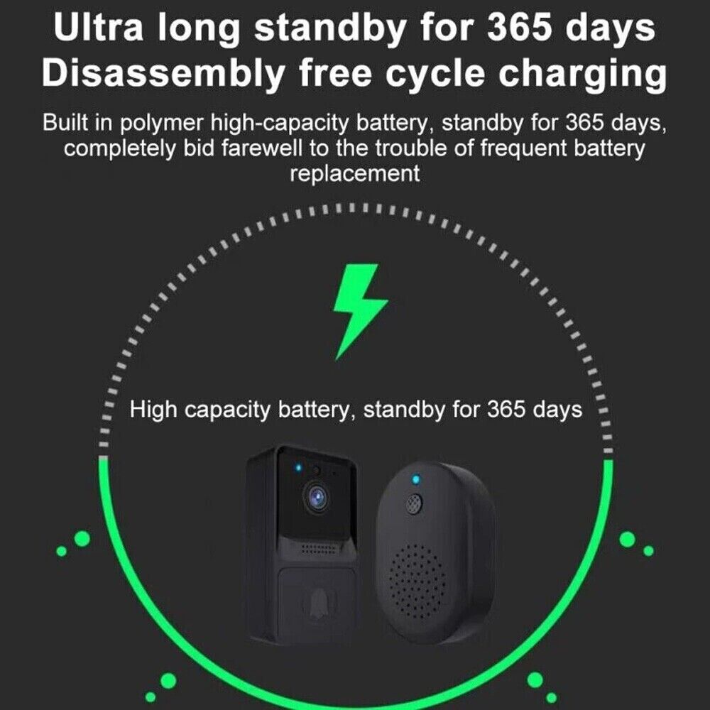 Elevate Your Home Security with the Ultimate Smart Wireless WiFi Video Doorbell - Experience Peace of Mind!