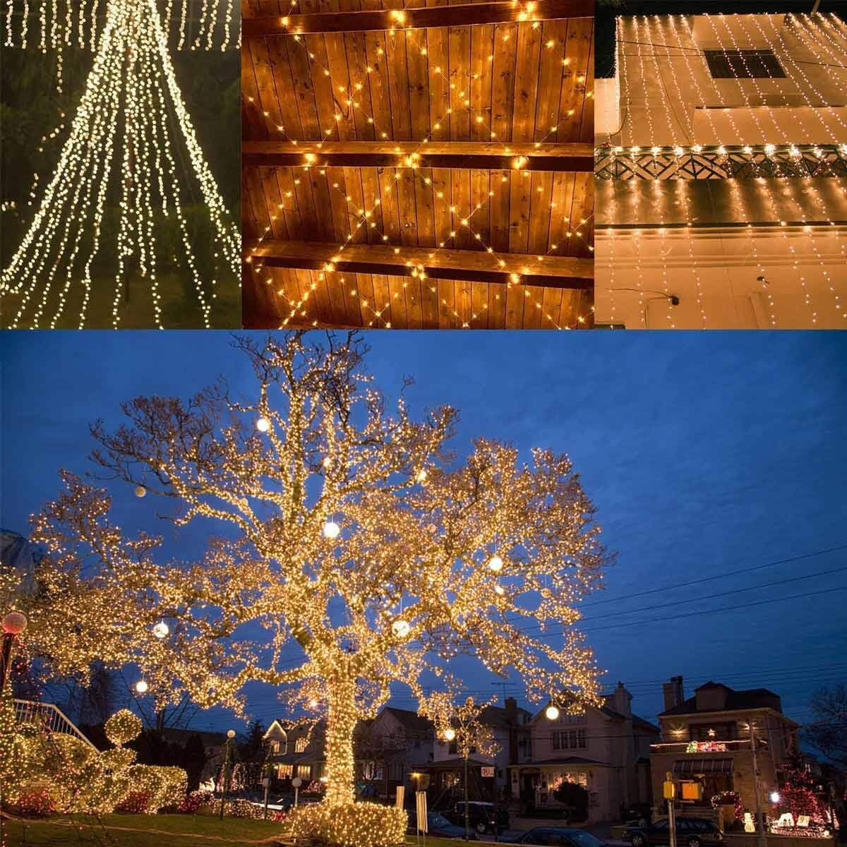 Party Solar String Lights Outdoor, 2 Pack 144FT 400 LED Solar Luxury or Holiday Twinkle Lights